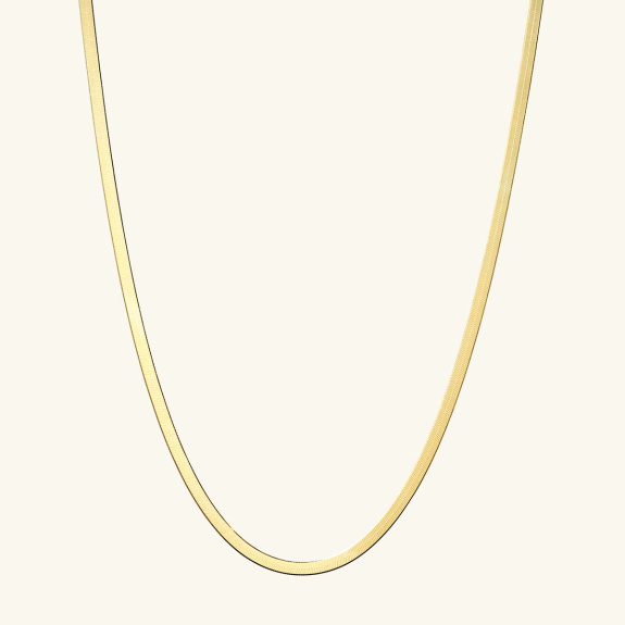 Herringbone Necklace Gold - 47 cm i gruppen Shop / Halsband hos ANI (ANI633)
