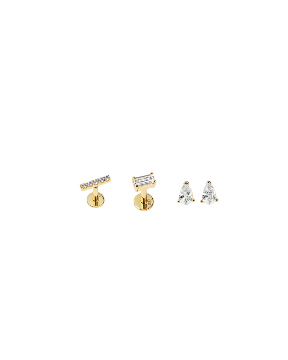 Labret and Stud Kit - Gold i gruppen Shop / Örhängen hos ANI (ANI_SET_044)