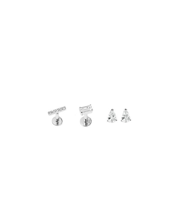 Labret and Stud Kit - Silver i gruppen Shop / Örhängen hos ANI (ANI_SET_045)