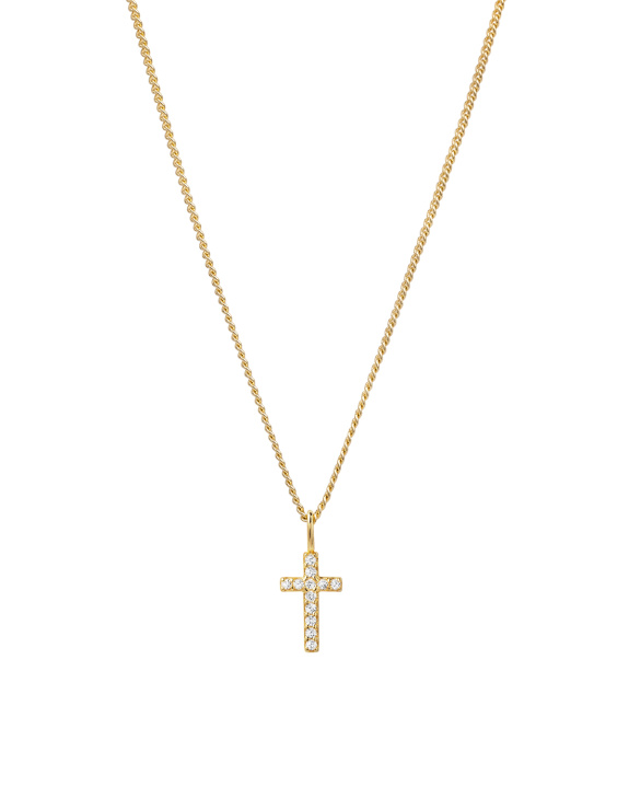 Cross Charm Necklace Gold i gruppen Shop / Halsband hos ANI (ANI_SET_065)