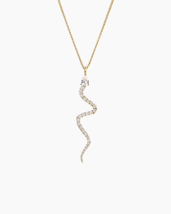 Serpente Necklace Gold i gruppen Shop / Halsband hos ANI (ANI_SET_084)