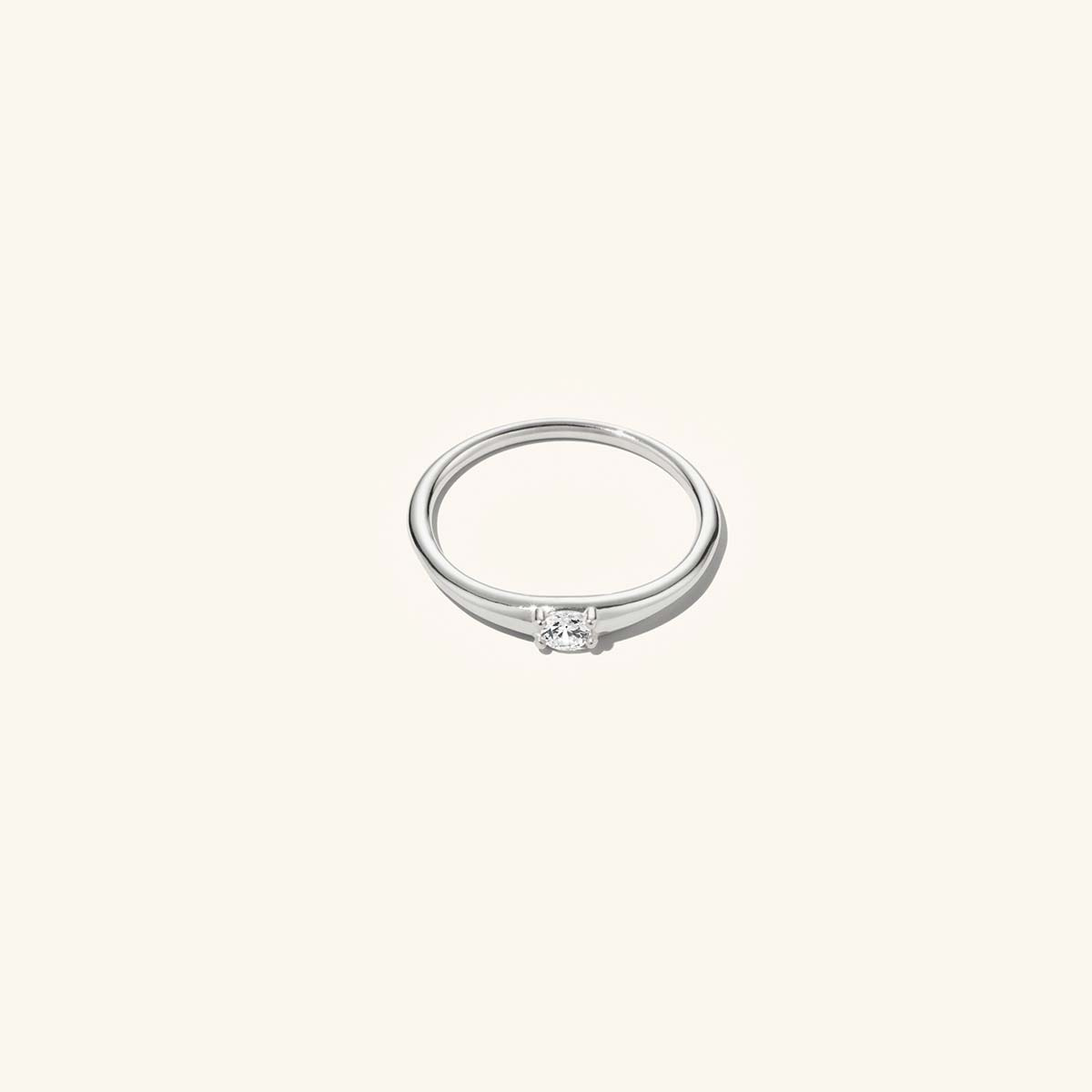undefined | Solitaire Ring Silver