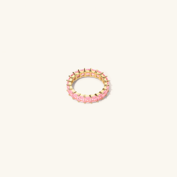 Emerald Ring Pink Gold Large i gruppen Shop / Ringar hos ANI (ANI_VA_027)