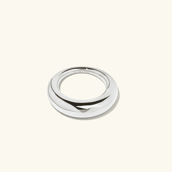 Ellipse Ring Silver i gruppen Shop / Ringar hos ANI (ANI_VA_045)