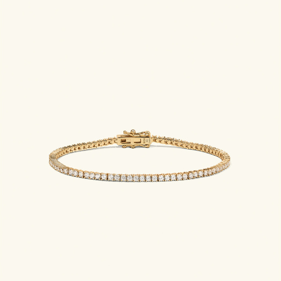 Tennis Bracelet Gold i gruppen Shop / Armband hos ANI (ANI_VA_048)