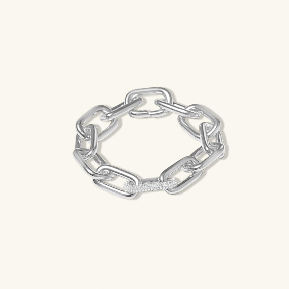 Chain Bracelet Pavé Silver i gruppen Shop / Armband hos ANI (ANI_VA_055)