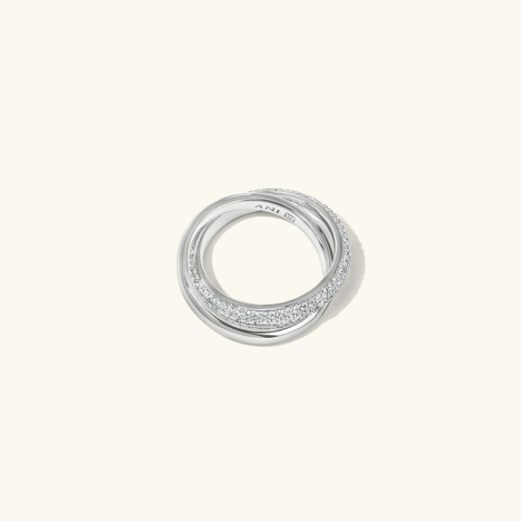 Dualité Ring Silver i gruppen Shop / Ringar hos ANI (ANI_VA_061)